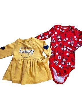 2 Baby girl outfits 12 month, Carters and Ellen DeGeneres